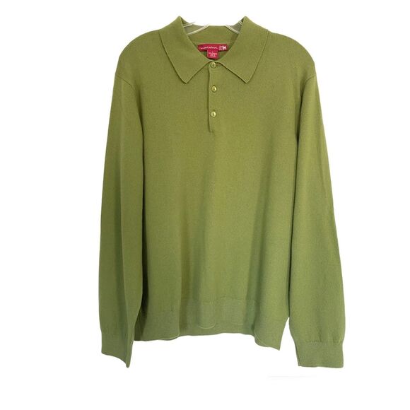 Saks Fifth Avenue 100% Cashmere Men Hanley Sweater Sz L